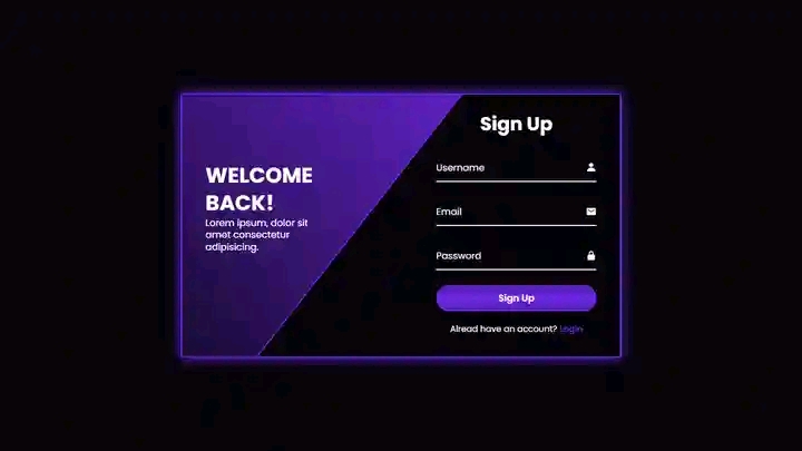 login form page image